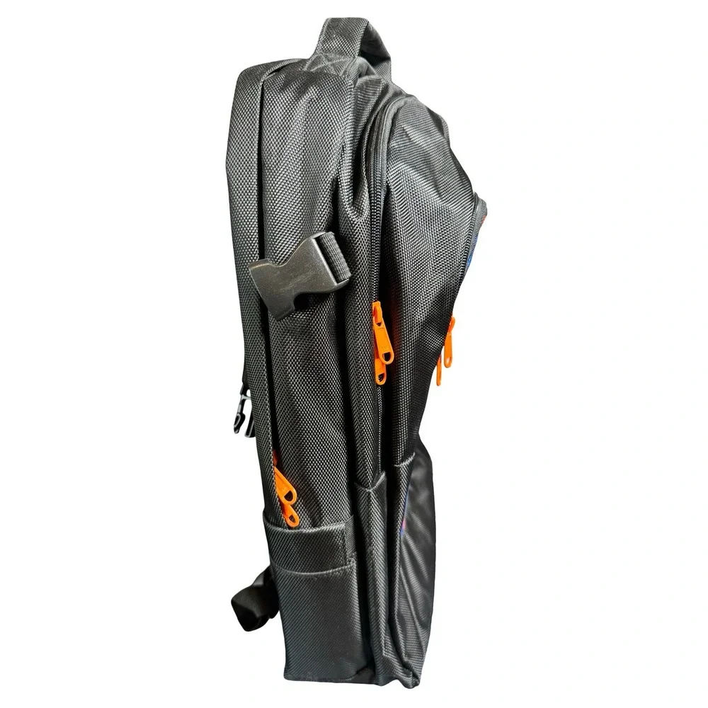 NOS Energy Drink Premium Backpack Black Blue Orange Monster Energy 807720 NEW